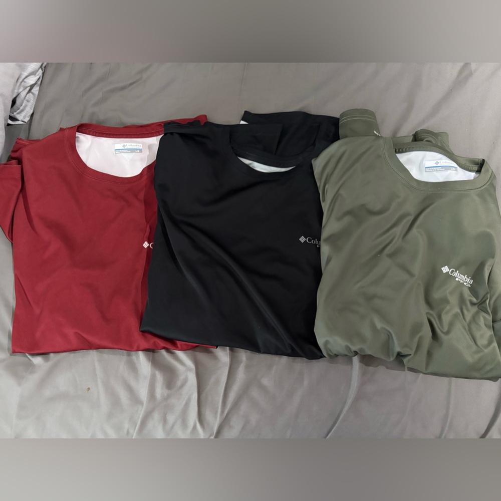 3 columbia PFG longsleeve